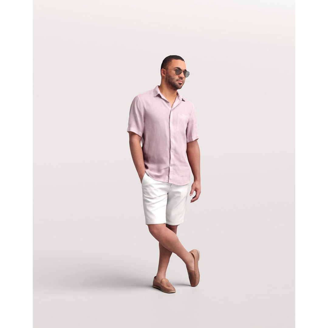 Humano Man 3D Model – Realistic Posed Character for Yacht Scene - View 13