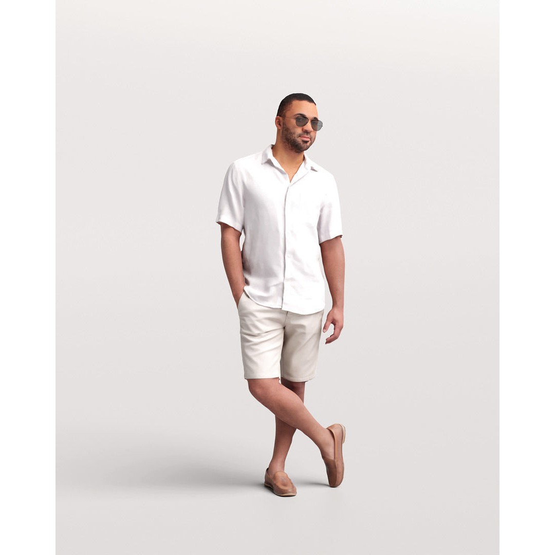 Humano Man 3D Model – Realistic Posed Character for Yacht Scene - View 5