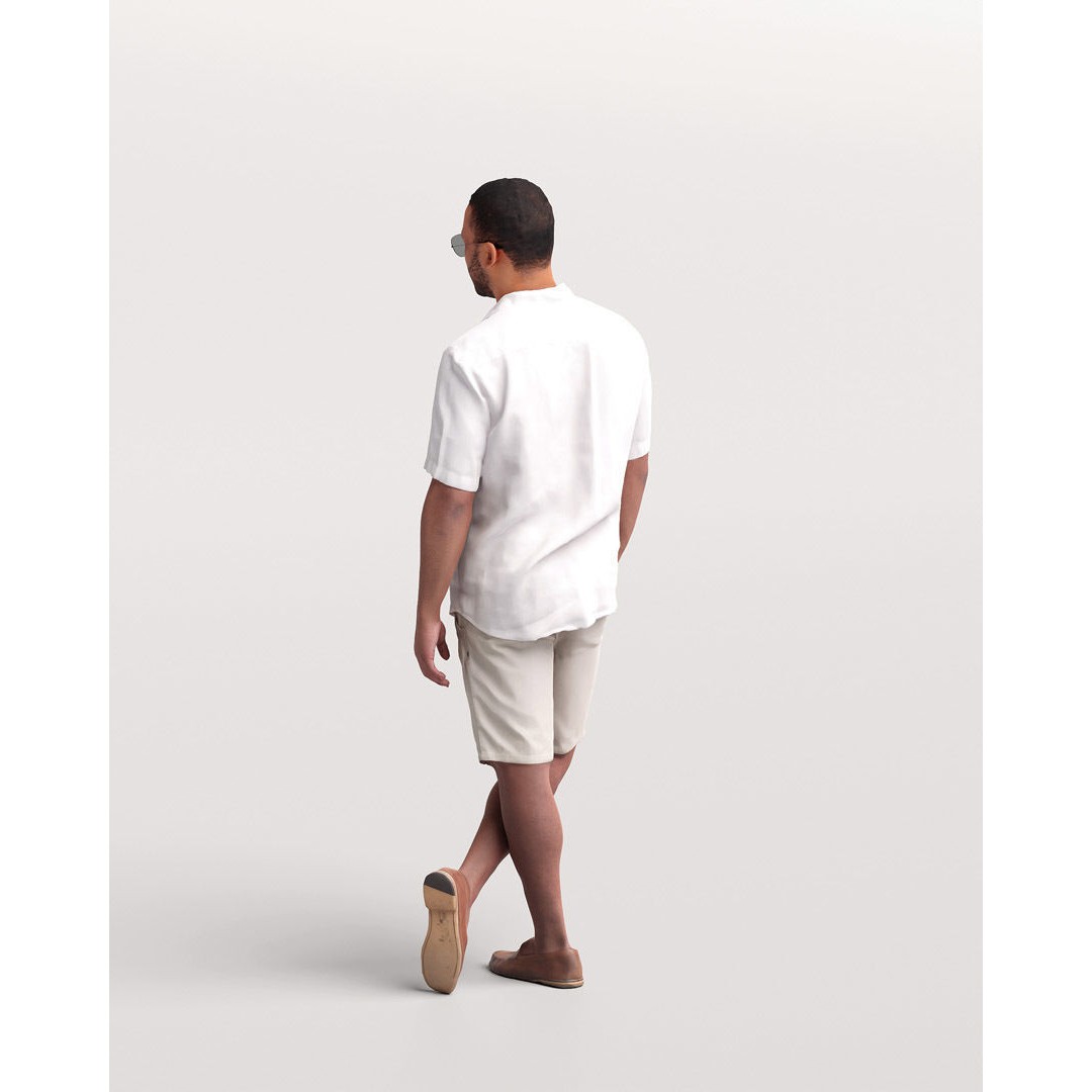 Humano Man 3D Model – Realistic Posed Character for Yacht Scene - View 6