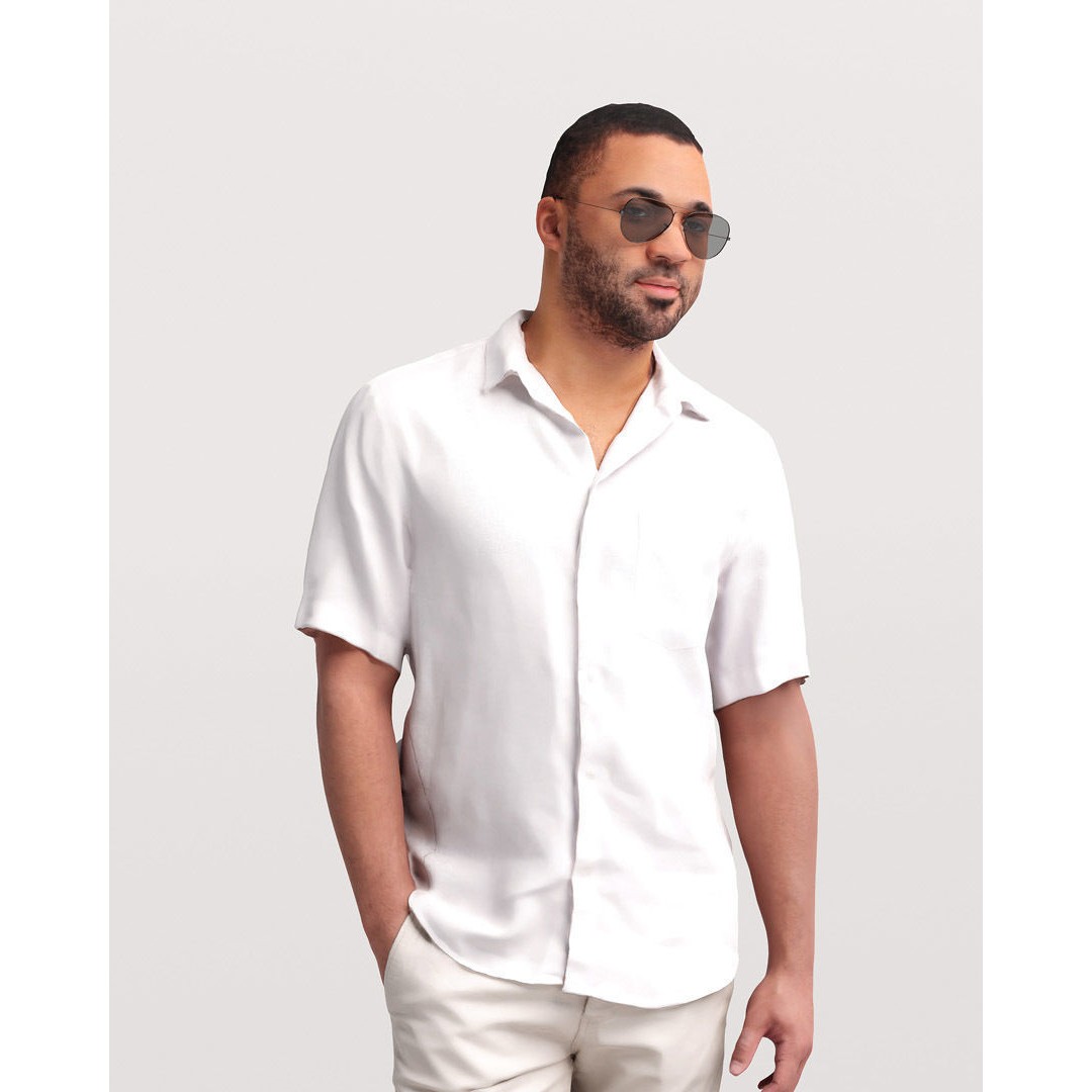 Humano Man 3D Model – Realistic Posed Character for Yacht Scene - View 8