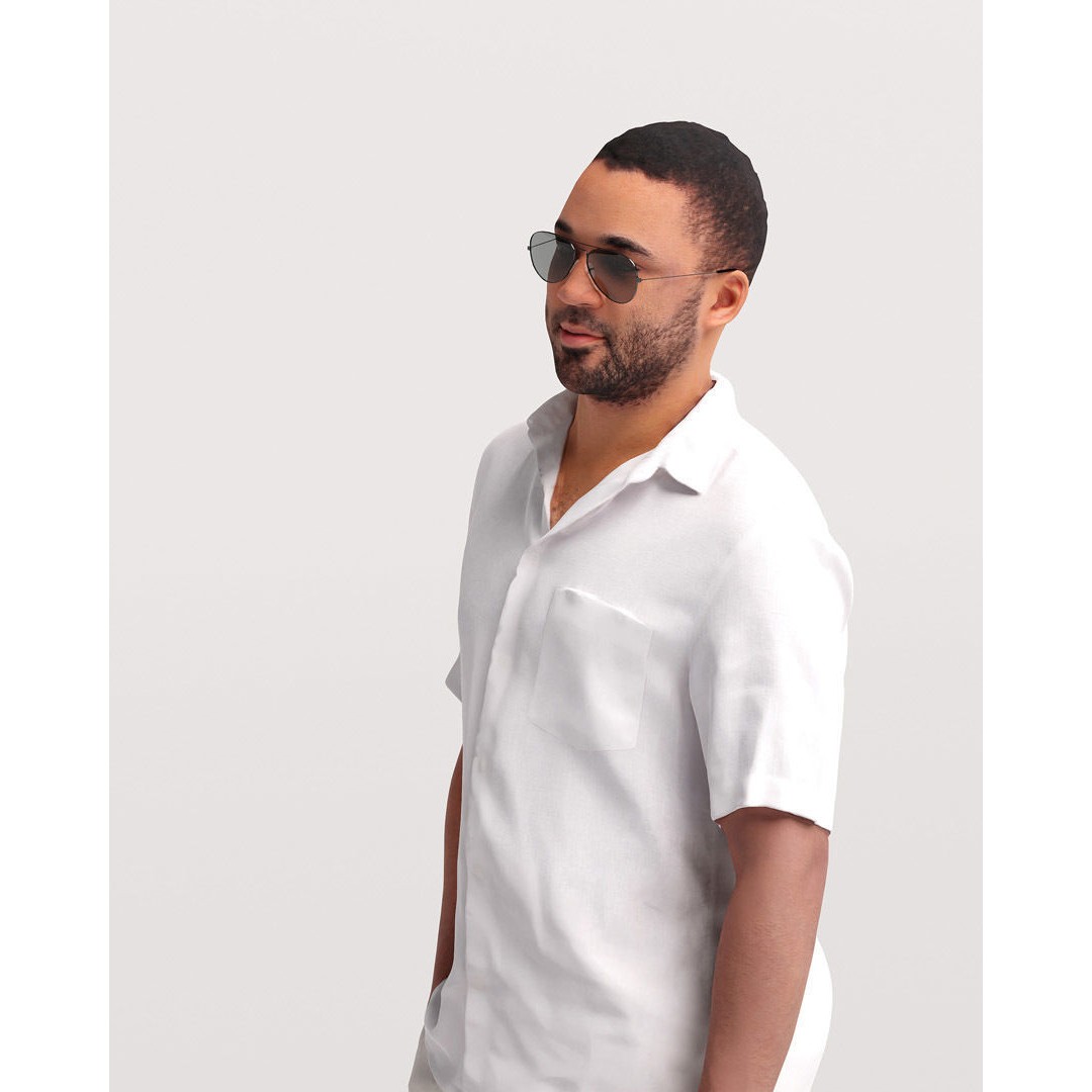 Humano Man 3D Model – Realistic Posed Character for Yacht Scene - View 9