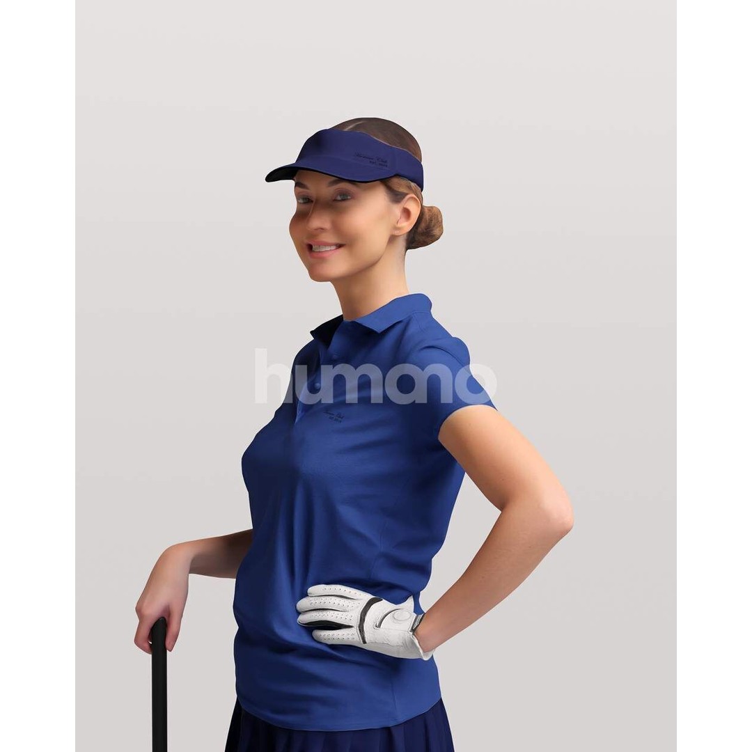 Humano Woman Golf Player 3D Model – Realistic PBR Textures, FBX, Blender - View 11