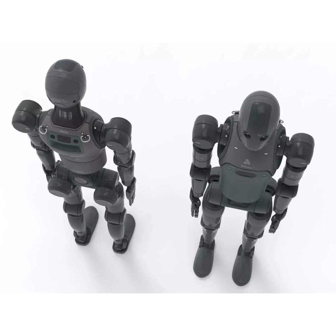 Humanoid Robot 3D Model – High Poly Character with PBR Textures, FBX - View 7