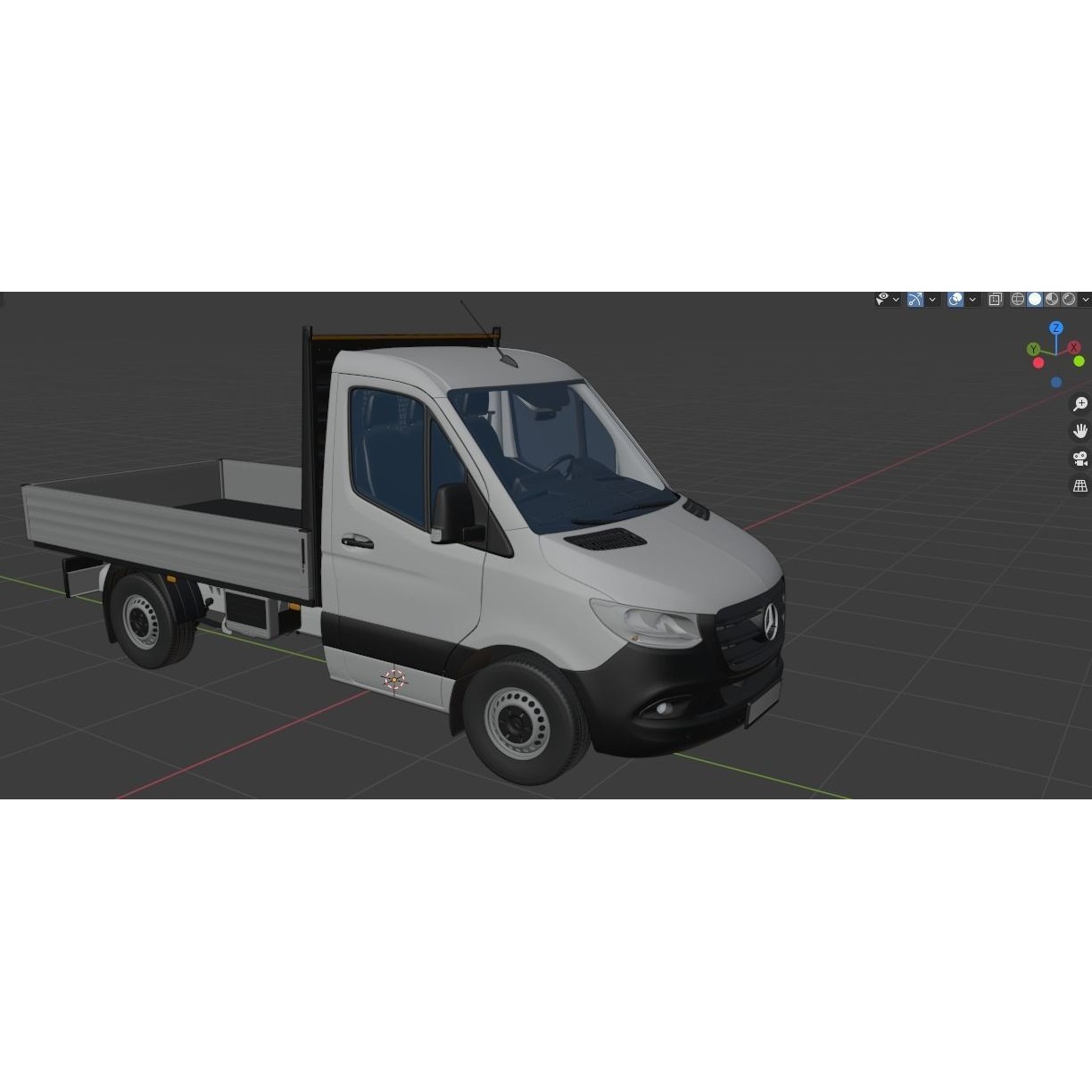 Mercedes-Benz Sprinter Chassis Cab L1 - Game-Ready 3D Model