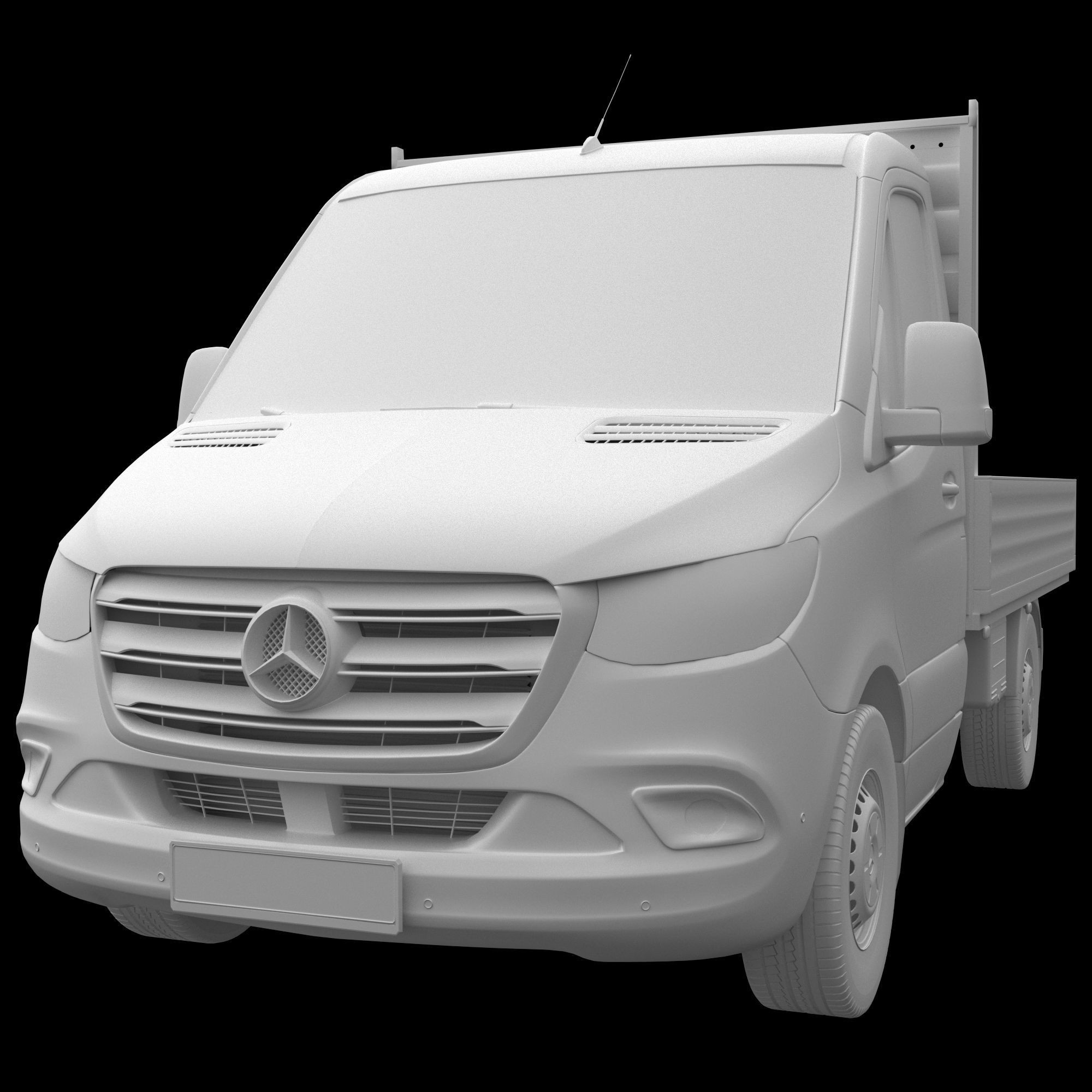 Mercedes-Benz Sprinter Chassis Cab L1 - Game-Ready 3D Model - View 14