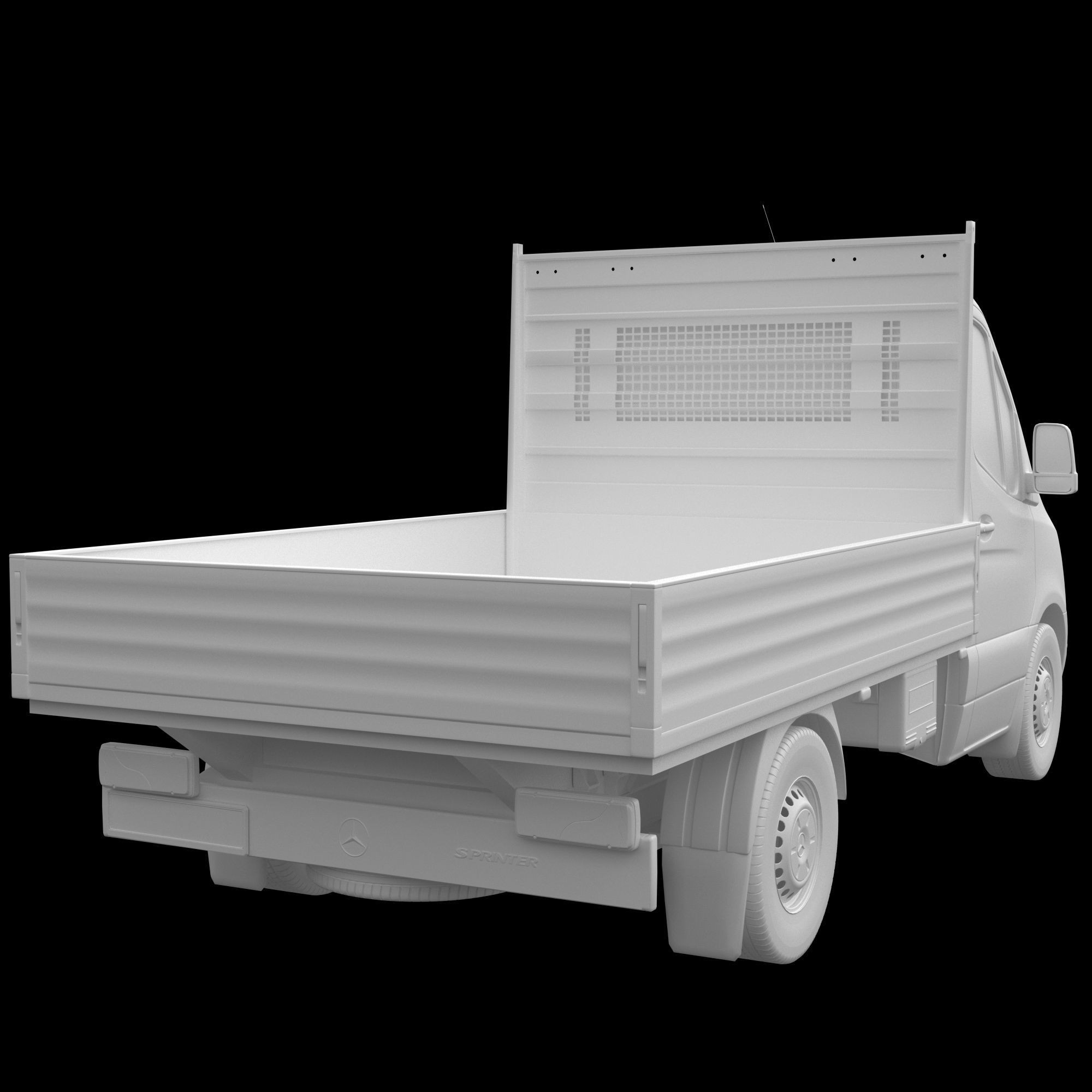 Mercedes-Benz Sprinter Chassis Cab L1 - Game-Ready 3D Model - View 15