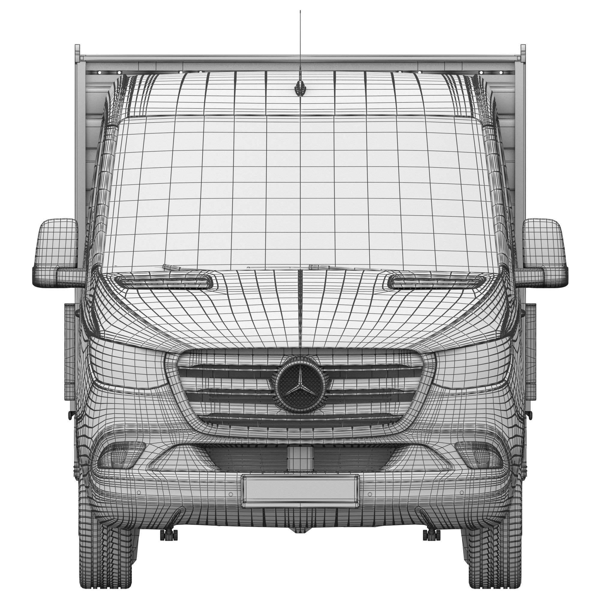 Mercedes-Benz Sprinter Chassis Cab L1 - Game-Ready 3D Model - View 18