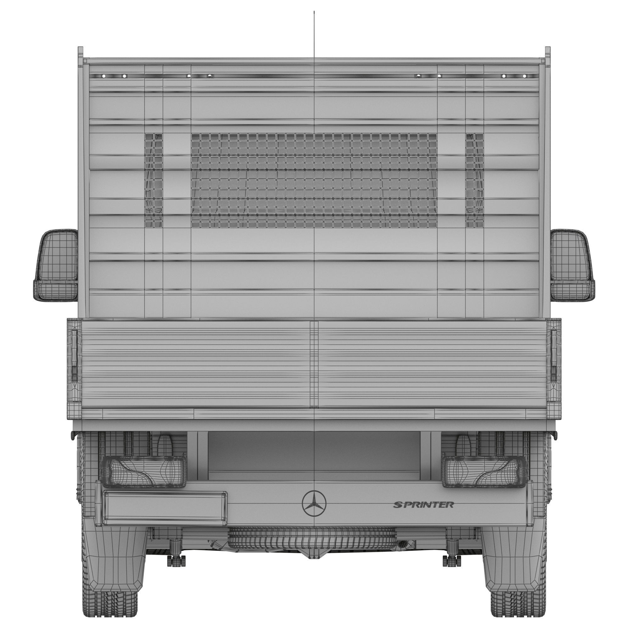 Mercedes-Benz Sprinter Chassis Cab L1 - Game-Ready 3D Model - View 19