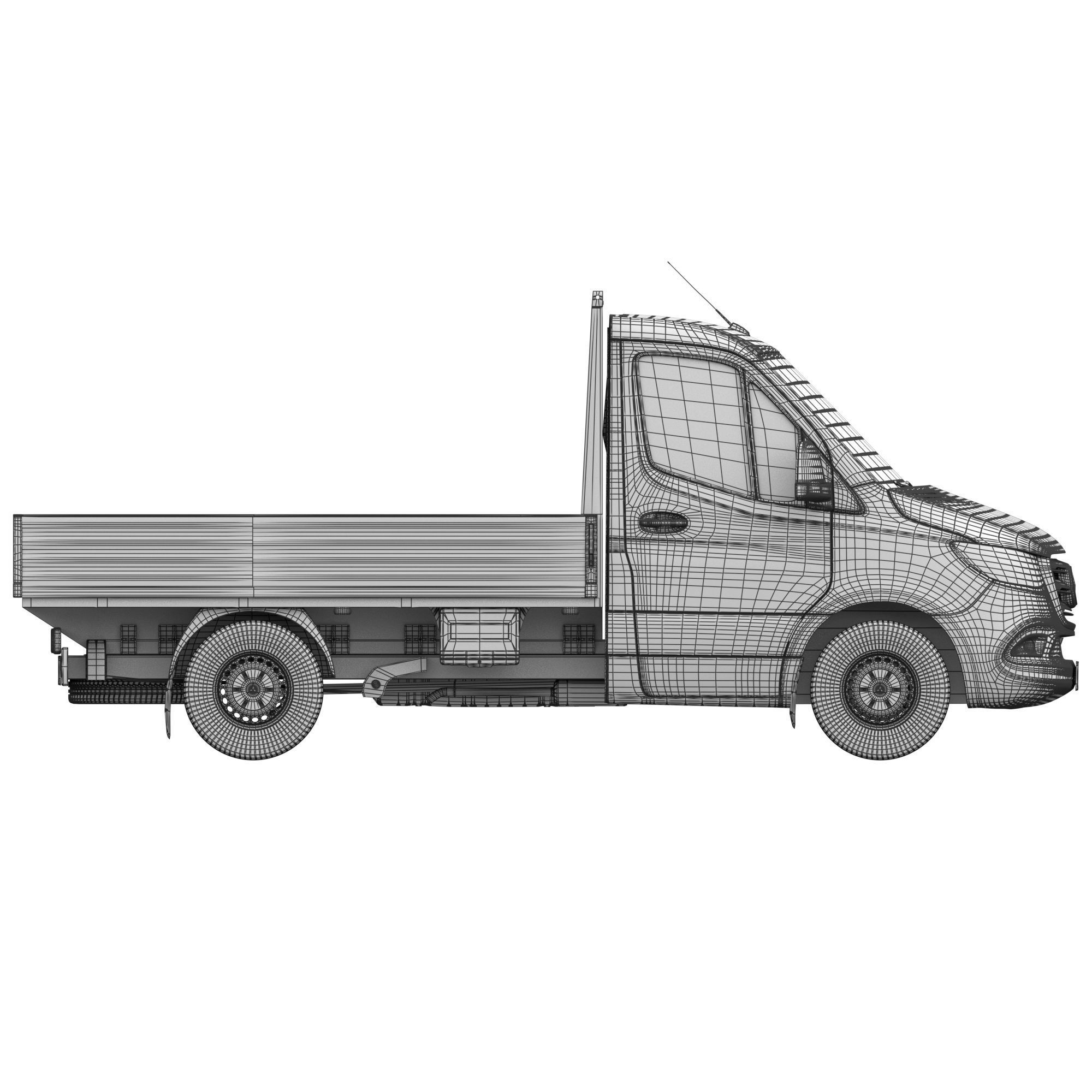 Mercedes-Benz Sprinter Chassis Cab L1 - Game-Ready 3D Model - View 20