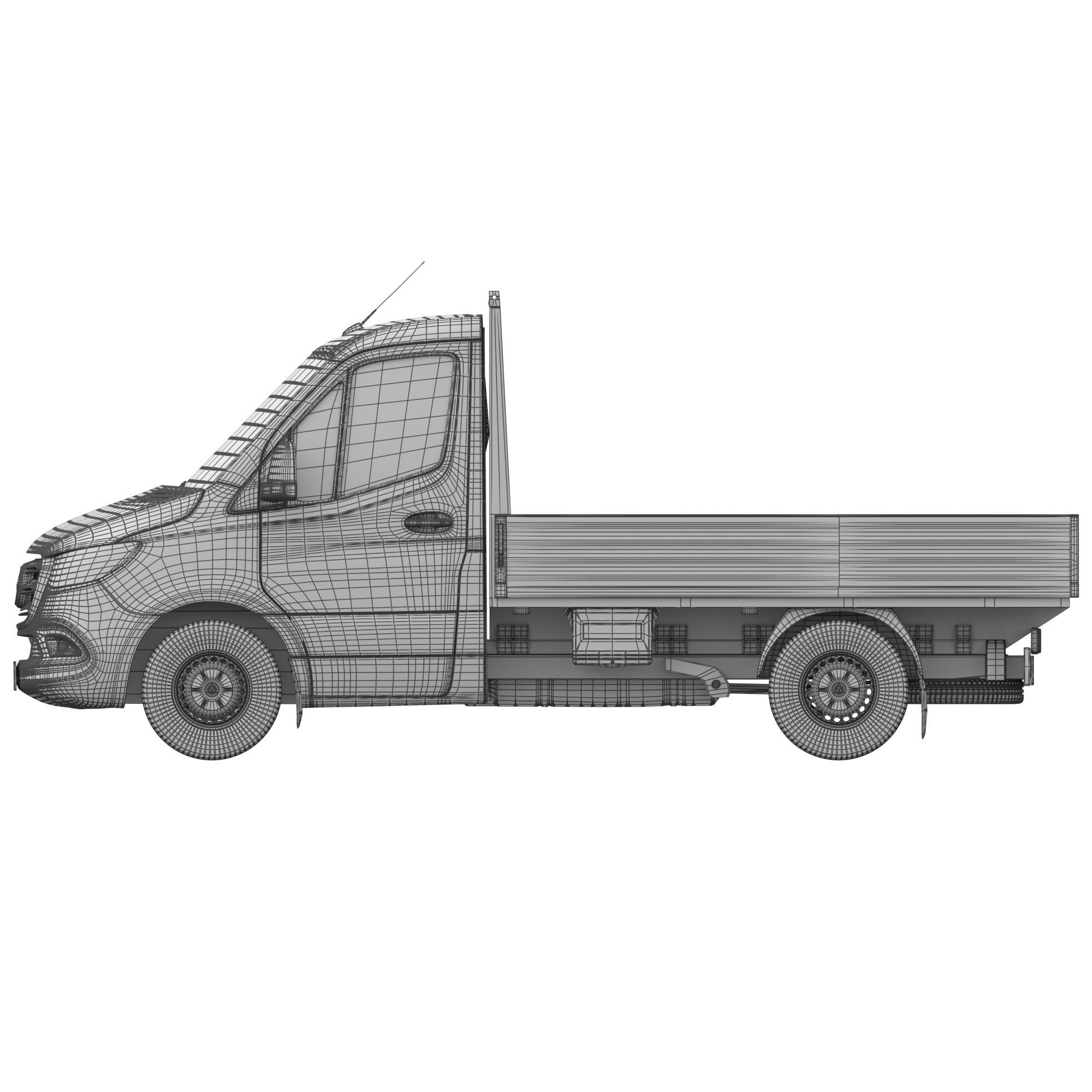 Mercedes-Benz Sprinter Chassis Cab L1 - Game-Ready 3D Model - View 21