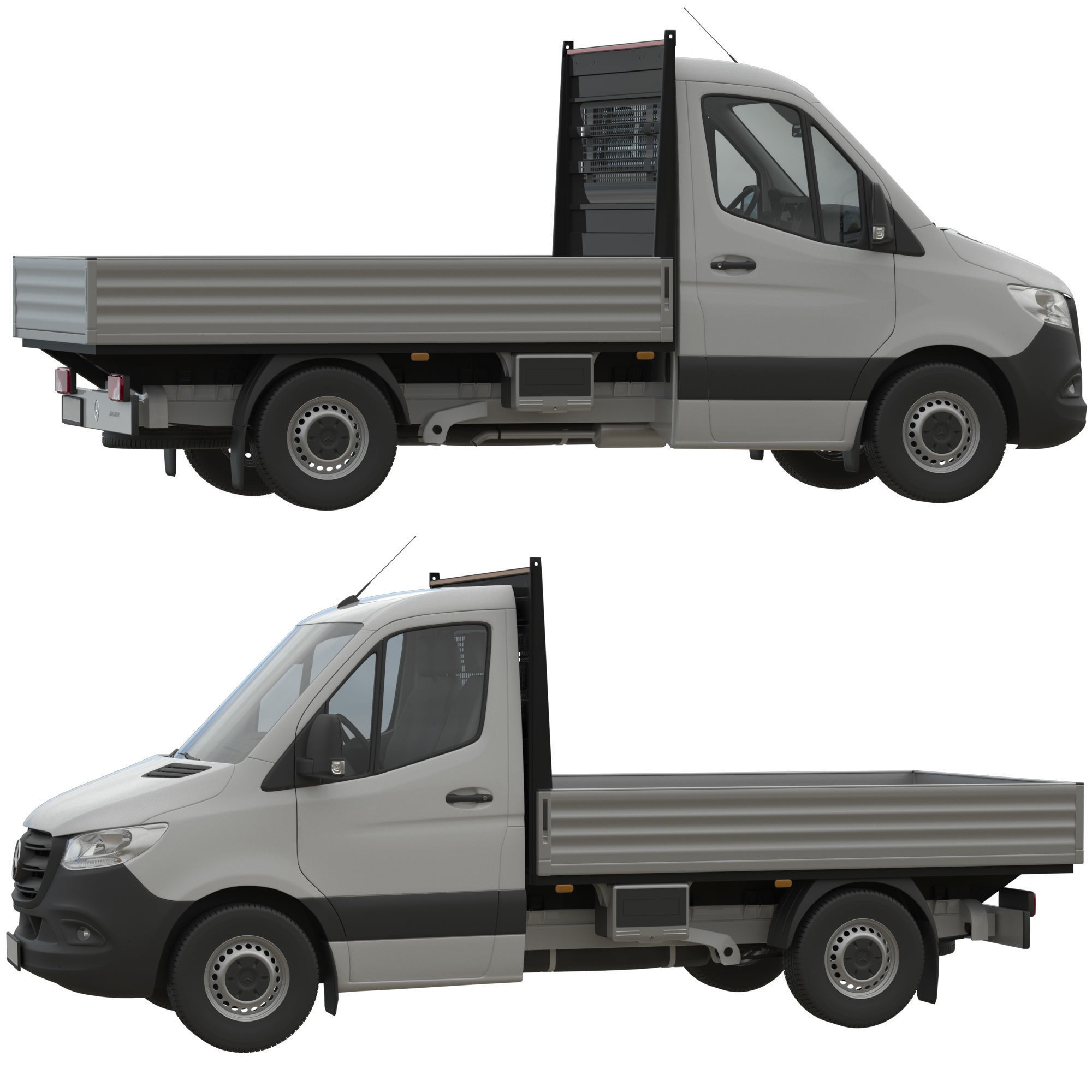 Mercedes-Benz Sprinter Chassis Cab L1 - Game-Ready 3D Model - View 23