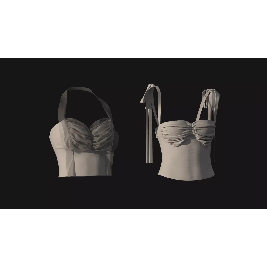 50 Female Clothing 3D Model – High-Quality Game-Ready Assets, FBX & OBJ - View 10