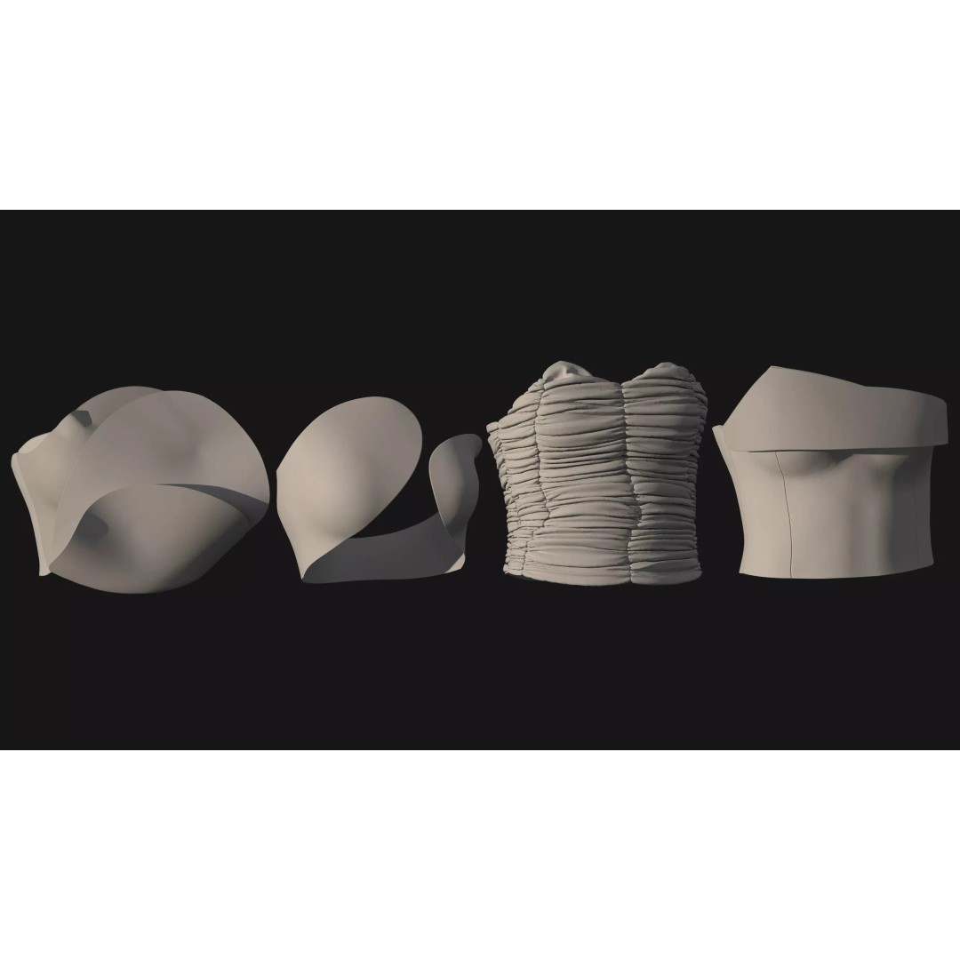 50 Female Clothing 3D Model – High-Quality Game-Ready Assets, FBX & OBJ - View 14