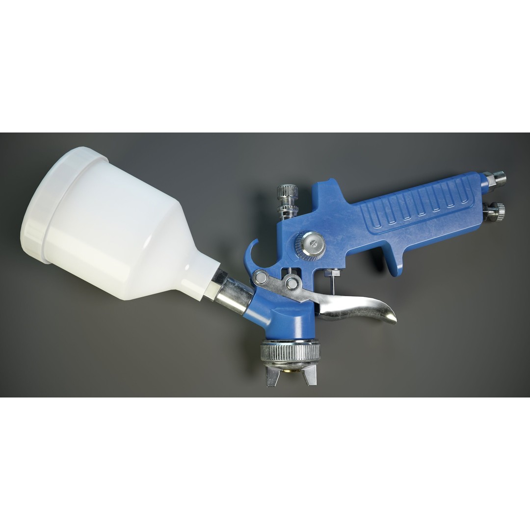 Paint Spray Gun 3D Model – Low Poly PBR Game Asset, FBX, OBJ - View 6