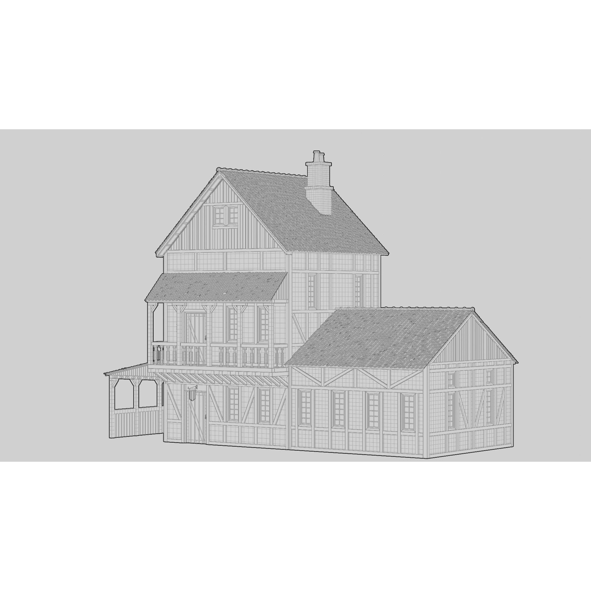 Medieval Landscape - Game-Ready 3D Model - View 7