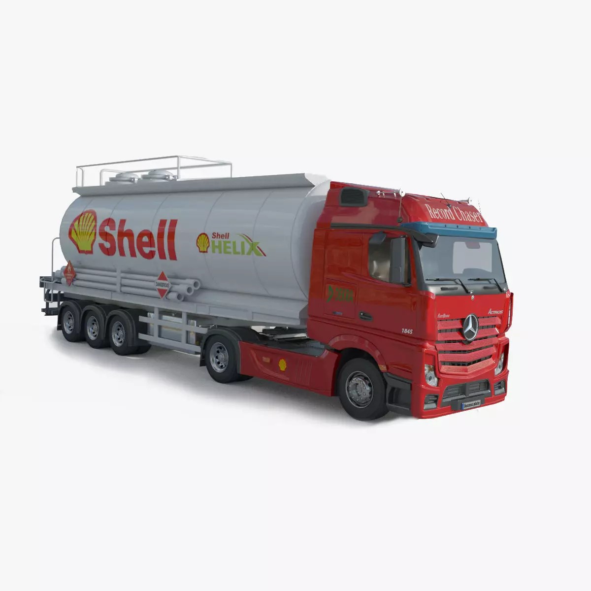 Mercedes Actros Fuel Tanker - Game-Ready 3D Model - View 2
