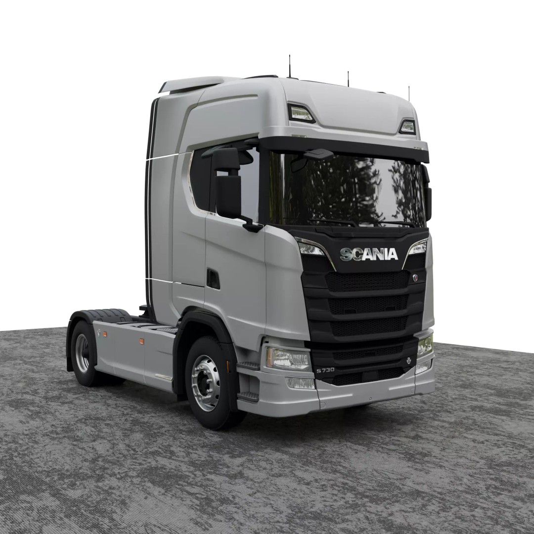 Scania Truck 3D Model – Realistic Game-Ready Asset, PBR, FBX - View 2