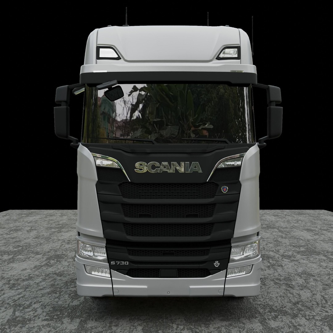 Scania Truck 3D Model – Realistic Game-Ready Asset, PBR, FBX - View 3