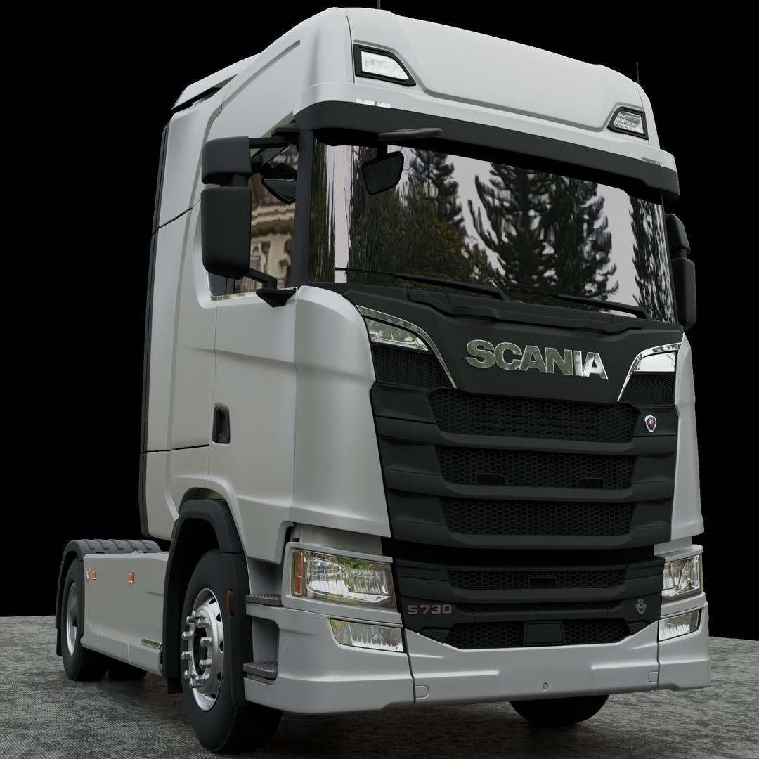 Scania Truck 3D Model – Realistic Game-Ready Asset, PBR, FBX - View 5