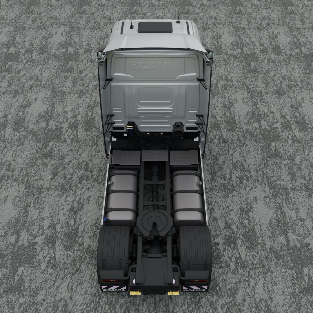 Scania Truck 3D Model – Realistic Game-Ready Asset, PBR, FBX - View 6