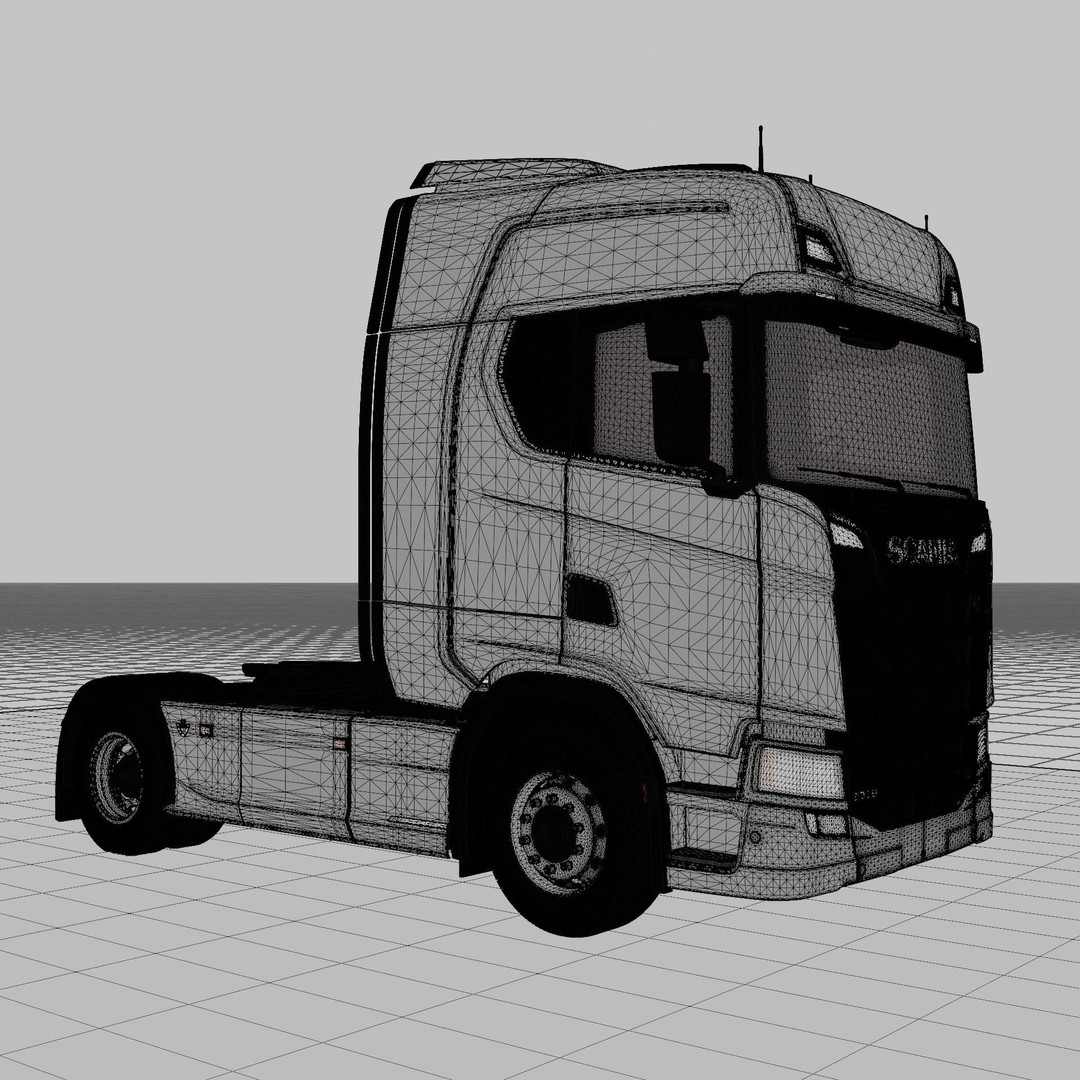 Scania Truck 3D Model – Realistic Game-Ready Asset, PBR, FBX - View 7