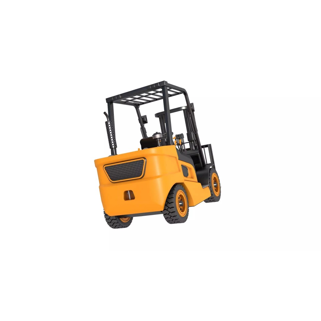 Industrial Forklift 3D Model – High-Quality Game Asset, FBX, OBJ - View 6