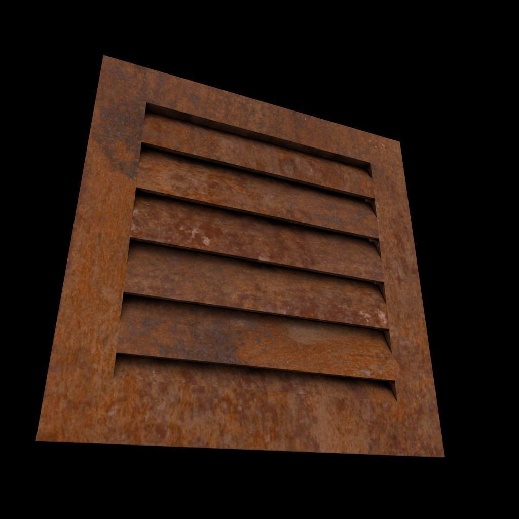Air Vents 3D Model – Low Poly Industrial Asset, FBX & PBR Textures - View 20