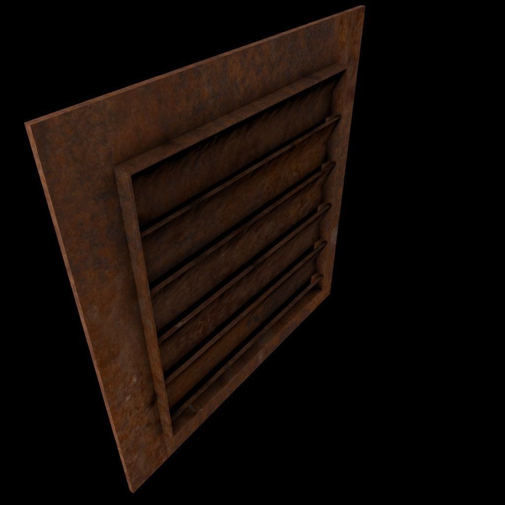 Air Vents 3D Model – Low Poly Industrial Asset, FBX & PBR Textures - View 21