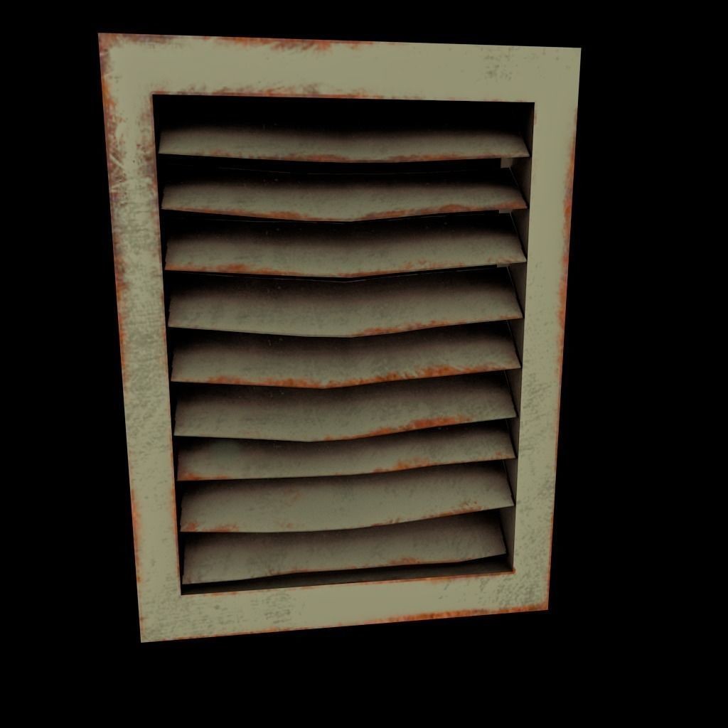 Air Vents 3D Model – Low Poly Industrial Asset, FBX & PBR Textures - View 28