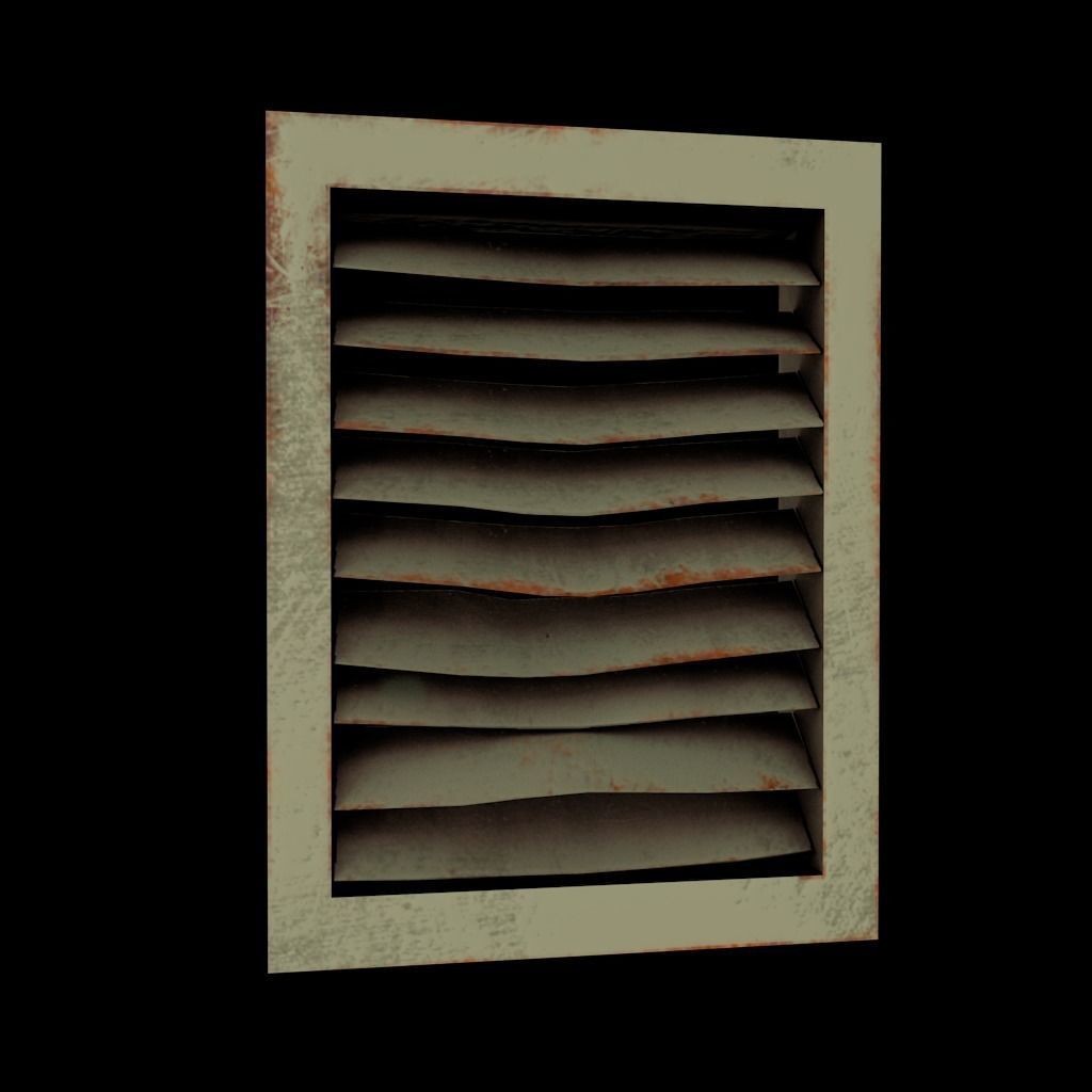 Air Vents 3D Model – Low Poly Industrial Asset, FBX & PBR Textures - View 32