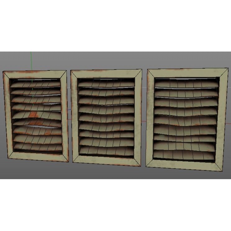 Air Vents 3D Model – Low Poly Industrial Asset, FBX & PBR Textures - View 34
