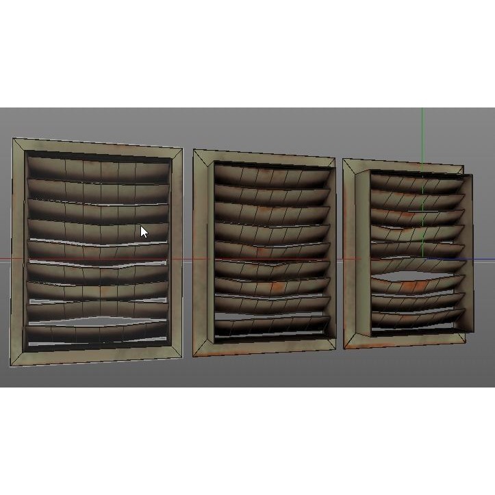 Air Vents 3D Model – Low Poly Industrial Asset, FBX & PBR Textures - View 35