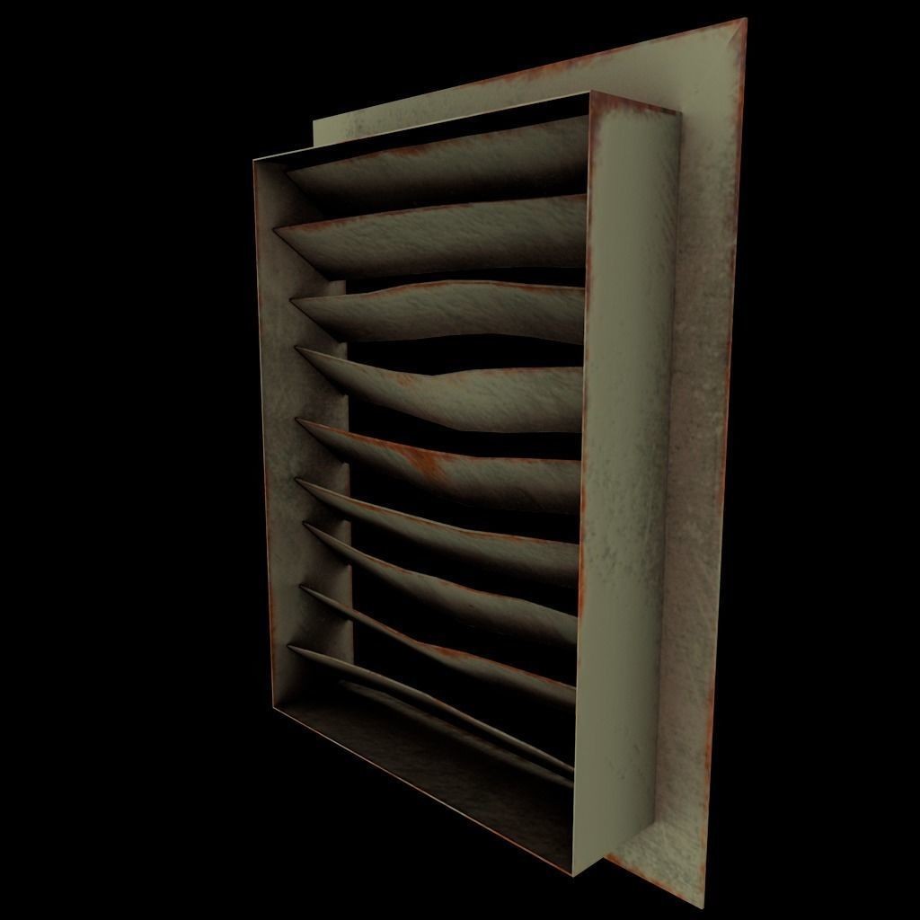 Air Vents 3D Model – Low Poly Industrial Asset, FBX & PBR Textures - View 39