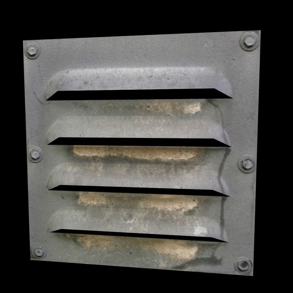 Air Vents 3D Model – Low Poly Industrial Asset, FBX & PBR Textures - View 4