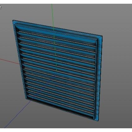 Air Vents 3D Model – Low Poly Industrial Asset, FBX & PBR Textures - View 44