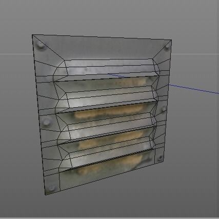 Air Vents 3D Model – Low Poly Industrial Asset, FBX & PBR Textures - View 6