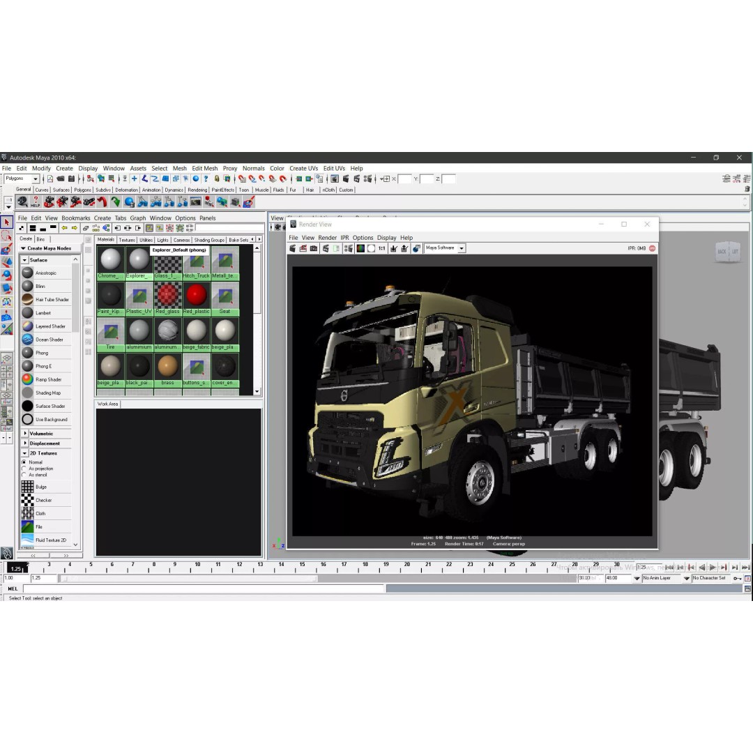 VOLVO FMX 6X4 Dump Truck 3D Model – Realistic Vehicle Asset, FBX, OBJ