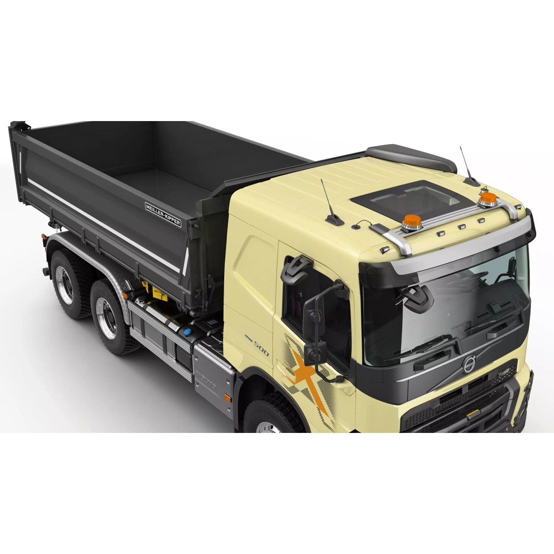 VOLVO FMX 6X4 Dump Truck 3D Model – Realistic Vehicle Asset, FBX, OBJ - View 20