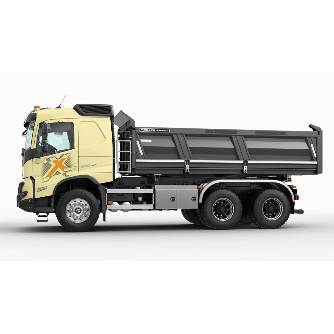 VOLVO FMX 6X4 Dump Truck 3D Model – Realistic Vehicle Asset, FBX, OBJ - View 21