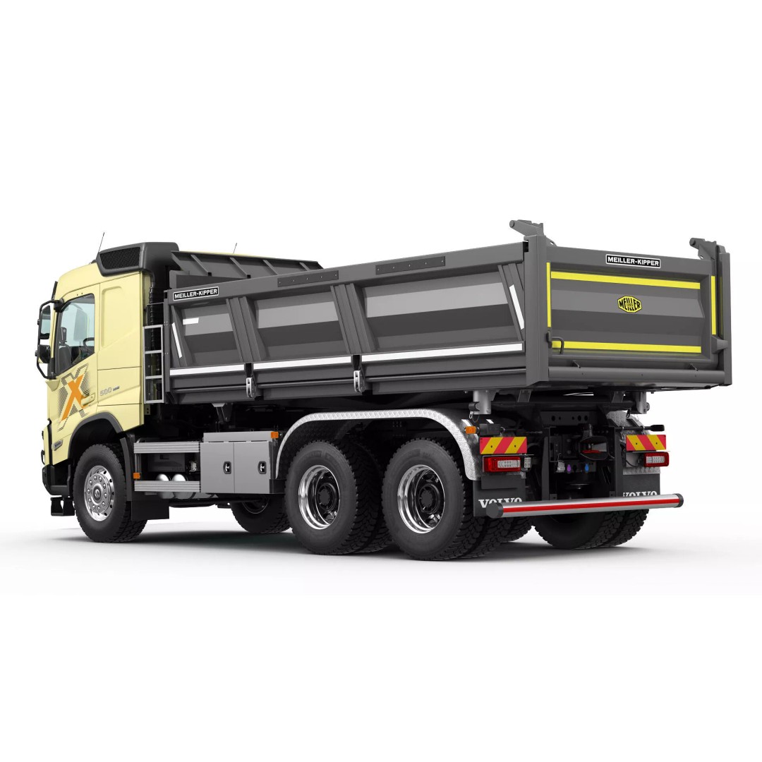 VOLVO FMX 6X4 Dump Truck 3D Model – Realistic Vehicle Asset, FBX, OBJ - View 22