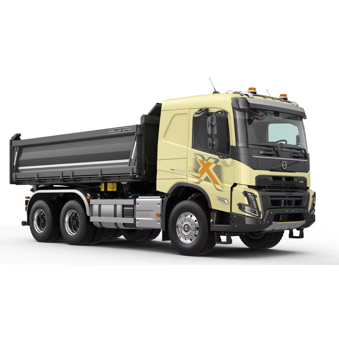 VOLVO FMX 6X4 Dump Truck 3D Model – Realistic Vehicle Asset, FBX, OBJ - View 28