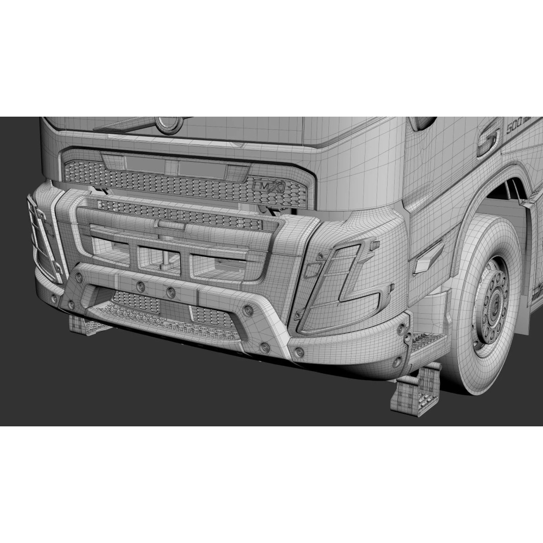 VOLVO FMX 6X4 Dump Truck 3D Model – Realistic Vehicle Asset, FBX, OBJ - View 51