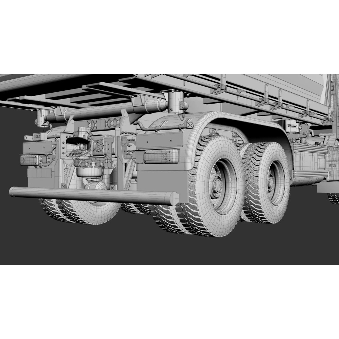 VOLVO FMX 6X4 Dump Truck 3D Model – Realistic Vehicle Asset, FBX, OBJ - View 53