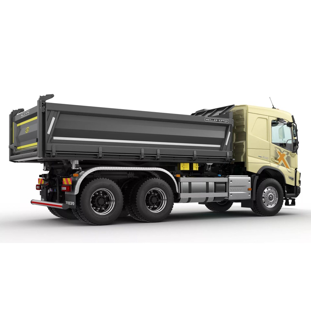 VOLVO FMX 6X4 Dump Truck 3D Model – Realistic Vehicle Asset, FBX, OBJ - View 9