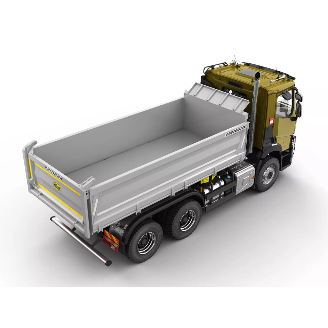 Renault C-Series 6X4 3D Model – High Poly Truck Asset, FBX, OBJ - View 11