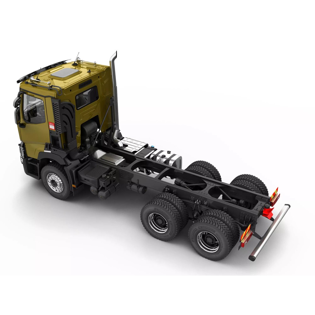 Renault C-Series 6X4 3D Model – High Poly Truck Asset, FBX, OBJ - View 12