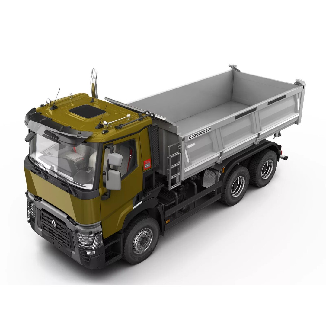 Renault C-Series 6X4 3D Model – High Poly Truck Asset, FBX, OBJ - View 8