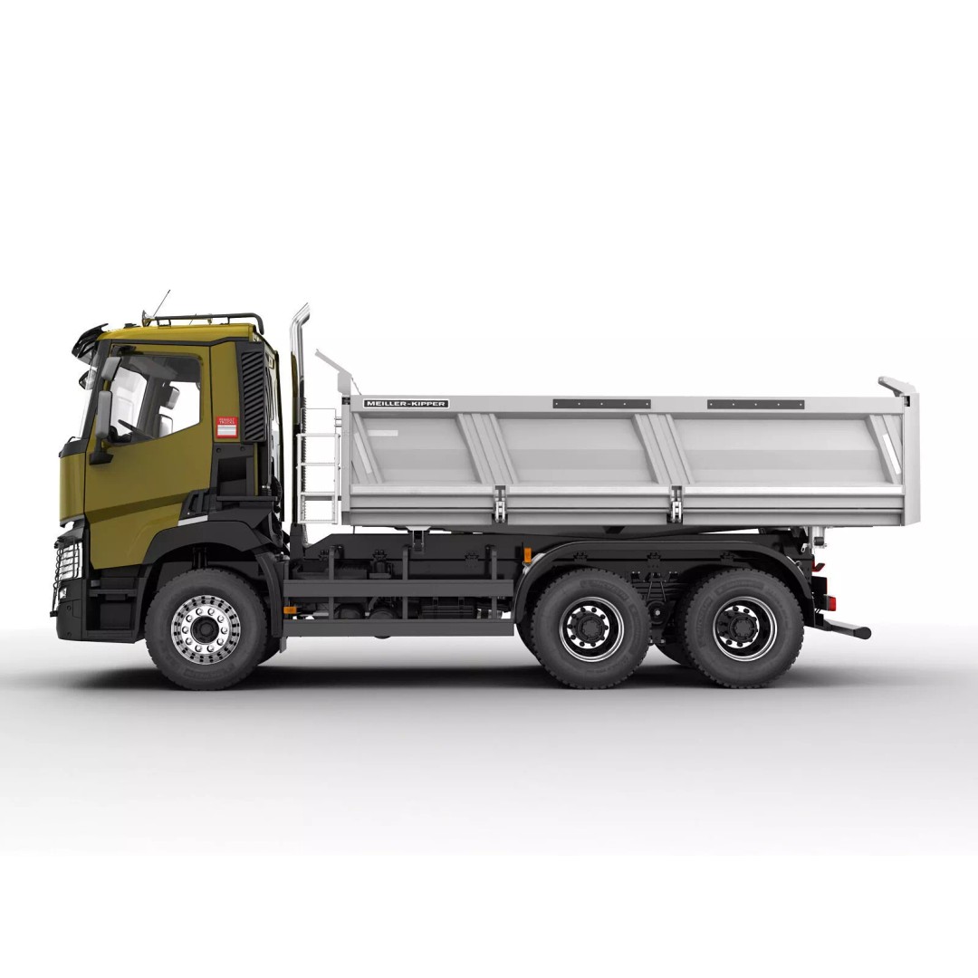 Renault C-Series 6X4 3D Model – High Poly Truck Asset, FBX, OBJ - View 9