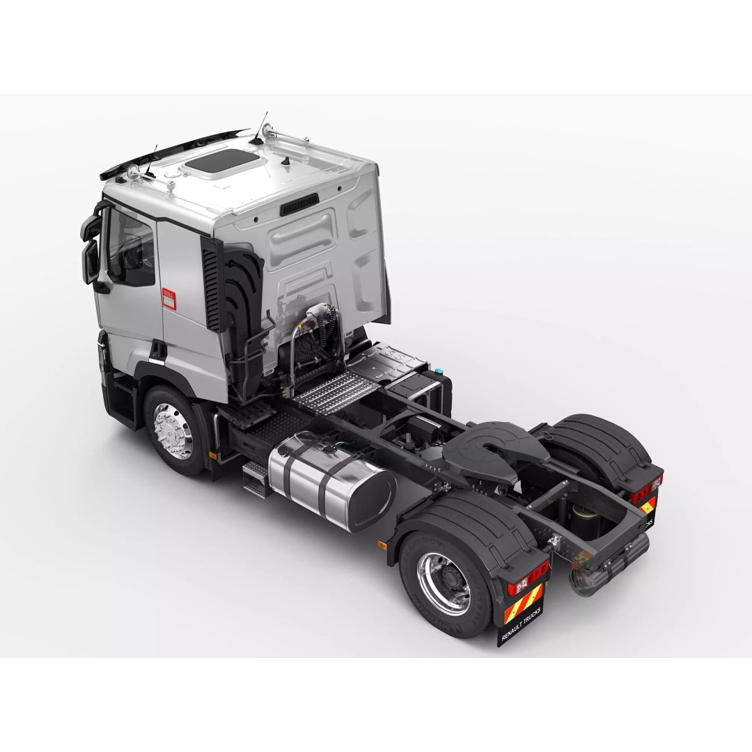 Renault C Tipper 3D Model – High Poly Dump Truck, FBX, OBJ - View 10