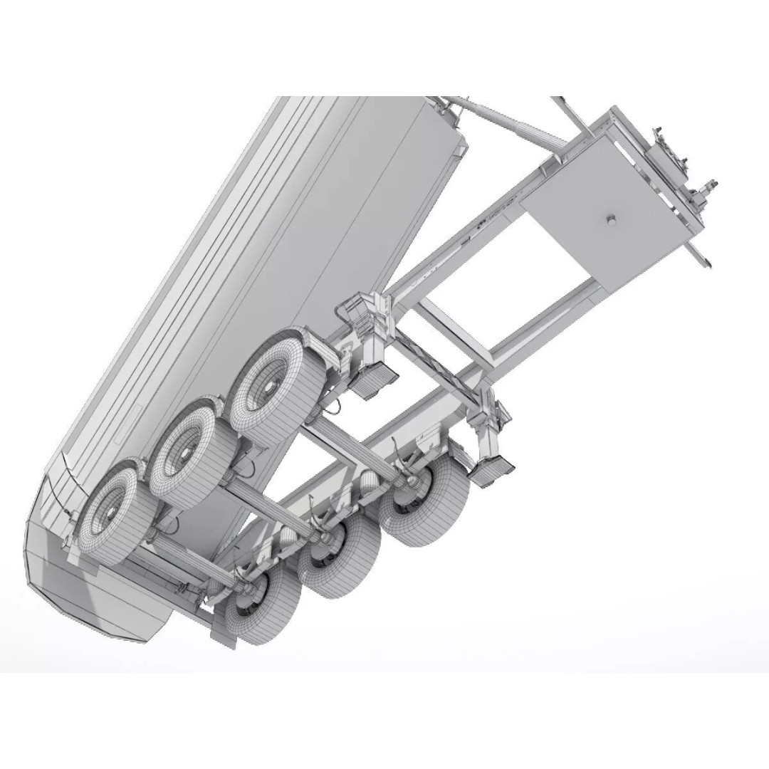 Renault C Tipper 3D Model – High Poly Dump Truck, FBX, OBJ - View 26